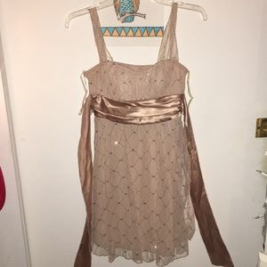 Beige Formal Dress